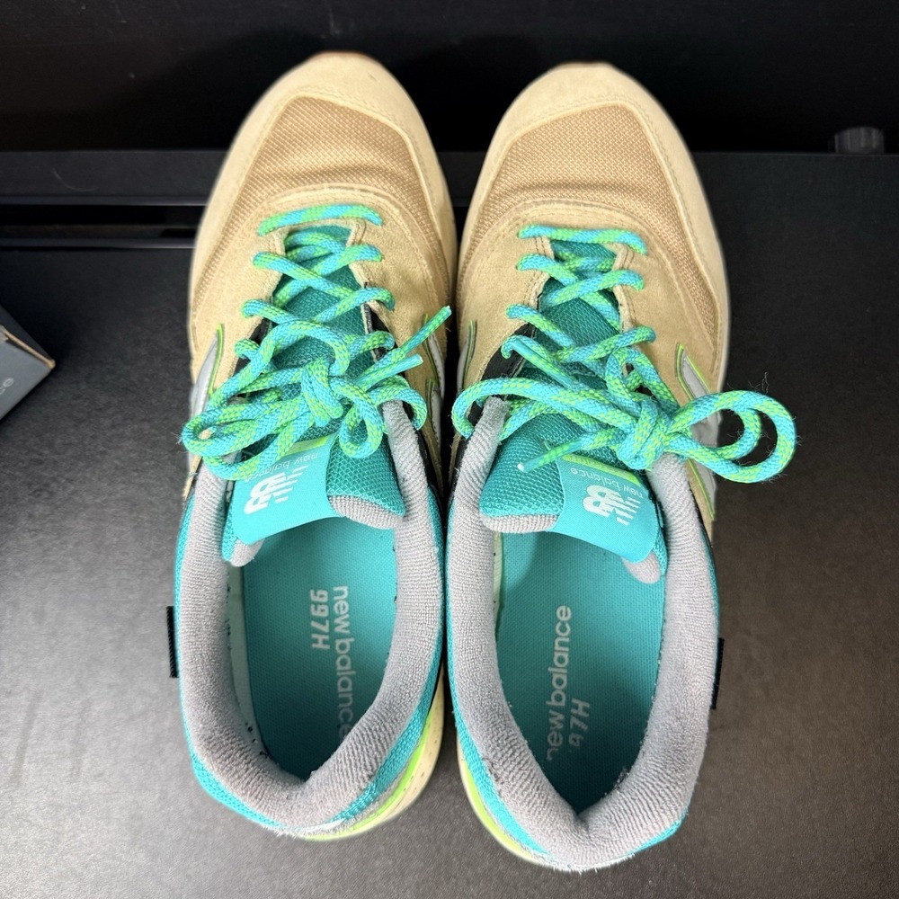 New Balance 997H Sneaker Mens 10 Tan Teal Green Cordura Streetwear CM997HJO - Picture 9 of 16